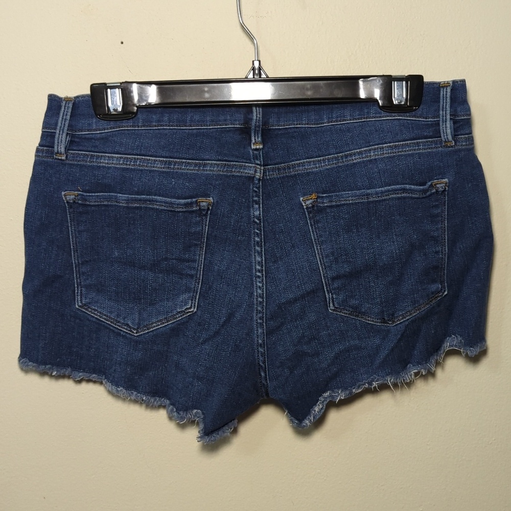 Frame Le Cutoff Denim Shorts Raw Hem Stretch Summer Women's Size 29 - Picture 4 of 6